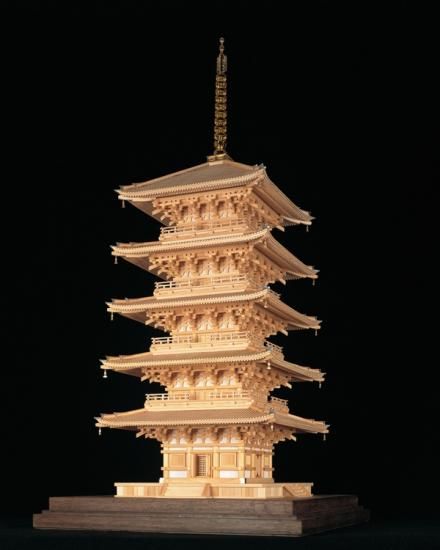 1/70東寺五重塔 桧仕様 金属メッキなし - 小林工芸 1/70東寺五重塔 桧仕様 金属メッキなし - 小林工芸