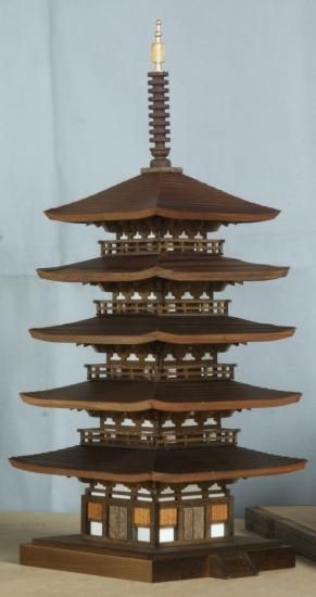 イマイの杉うずくり木製建築模型