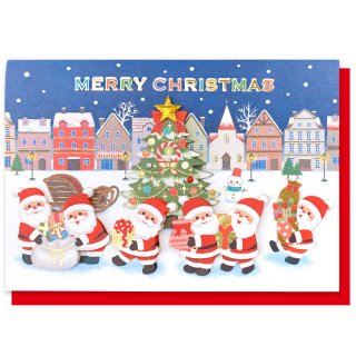 クリスマスハンドメイドカード【街】　CMG-560