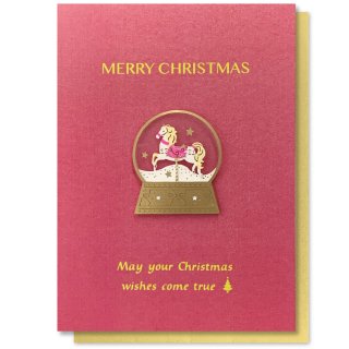 クリスマスペーパーラボカード【スノードーム】 CMG-511 