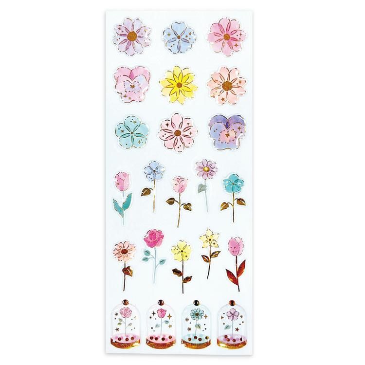 ドロップシール【花】K04-ST-601