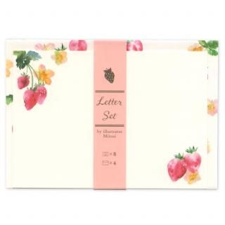 三井ちかこ ミニメッセージカード 水彩いちご L01-ANC-110