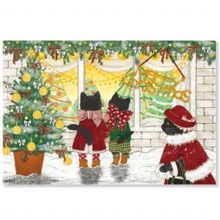 茜ことこクリスマスポストカード ねこ CMP-414