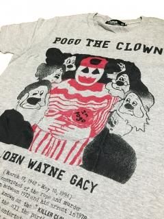 JOHN WAYNE GACY(󡦥󡦥  T-shitrs /gray BODY