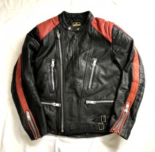 <img class='new_mark_img1' src='https://img.shop-pro.jp/img/new/icons14.gif' style='border:none;display:inline;margin:0px;padding:0px;width:auto;' />ECHTES LEDER  LEATHER JAKET/ pad type / Red line 34inch