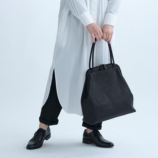 がま口っぽいレザートート | Ense - Ense Online Shop