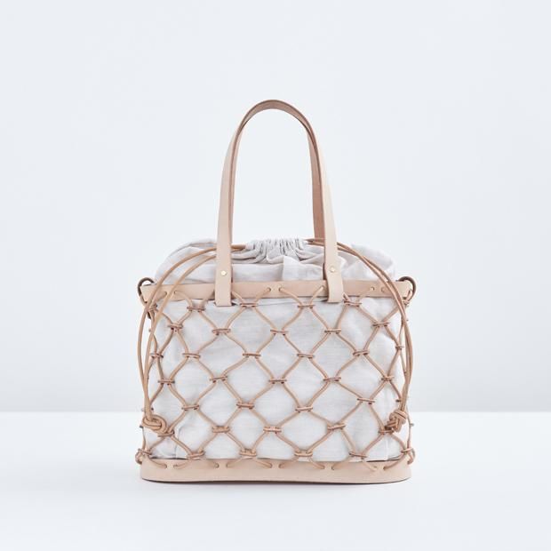 kago tote用のカゴ | 革紐で編んだ革カゴバッグ - Ense Online Shop