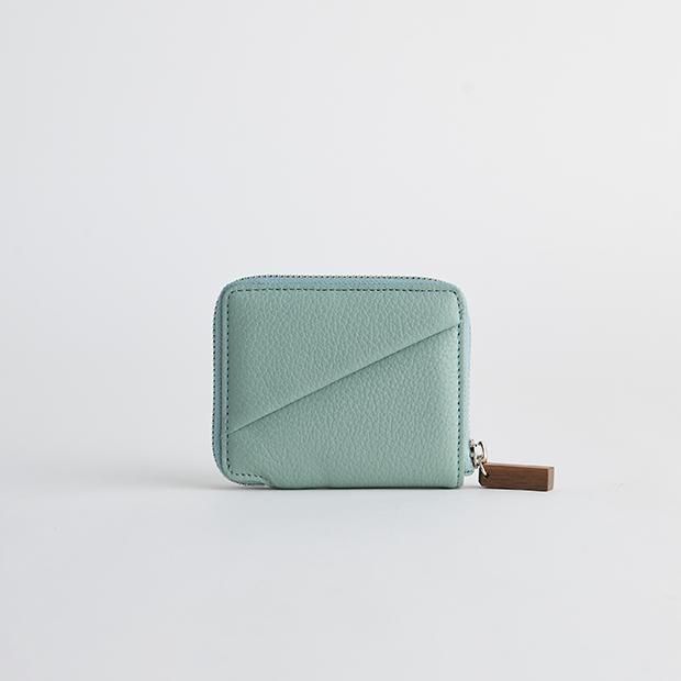 Wood Zipper Mini Wallet | 木の引手 コンパクト財布 - Ense Online Shop