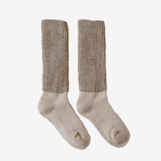 wool pile leg warmer socks