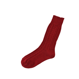 wool cotton cable socks
