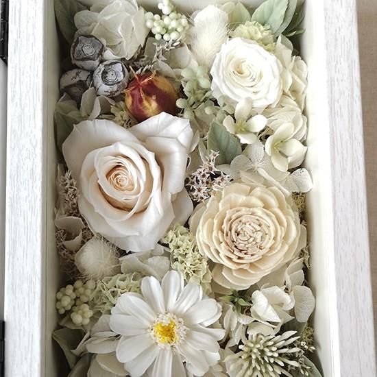 ウエディング フラワーボックス ウェディング【フラワーフォトボックス】両親への感謝状 フラワー