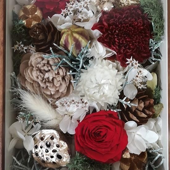 クリスマスプレゼント 花 プリザーブトフラワー プリザ ドライ