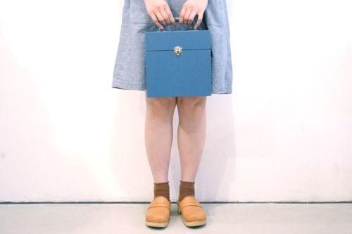 レコードケース/大/ブルー(内側イエロー) 7インチケース バッグ レコードケース/大/ブルー(内側イエロー) 7インチケース バッグ