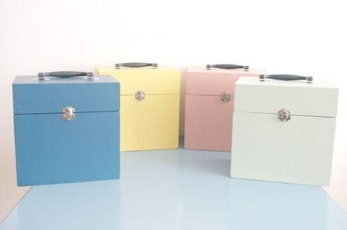 レコードケース/小/ブルー(内側イエロー) 7インチケース バッグ レコードケース/小/ブルー(内側イエロー) 7インチケース バッグ