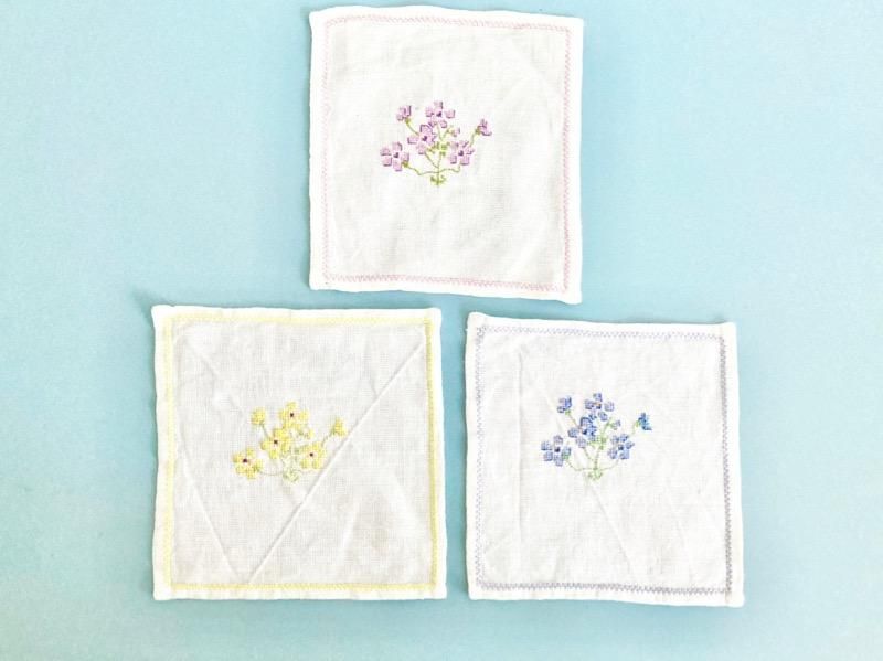 スウェーデン　ヴィンテージ　刺繍クロス　花柄　ドイリー　ミニテーブルクロス　テーブルランナー　布小物 - 北欧ヴィンテージ食器 北欧雑貨 東欧雑貨  LITEN BUTIKEN 東京 下高井戸 世田谷線/京王線