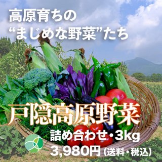 戸隠高原野菜・詰め合わせ（3kg）信州産