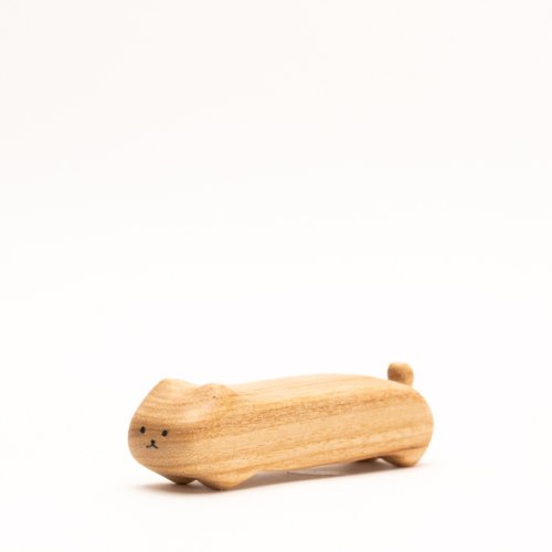 【会場売約済】たのしい木彫り 作品「ねーーーこ♯1」