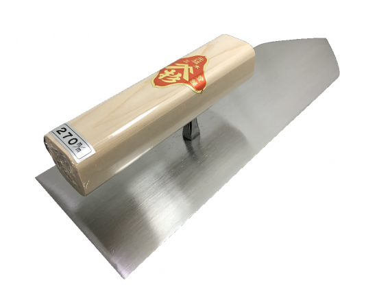 本焼 上浦鏝/角柄/270mm/杉田,左官道具・外構道具・建築道具屋 こてモン