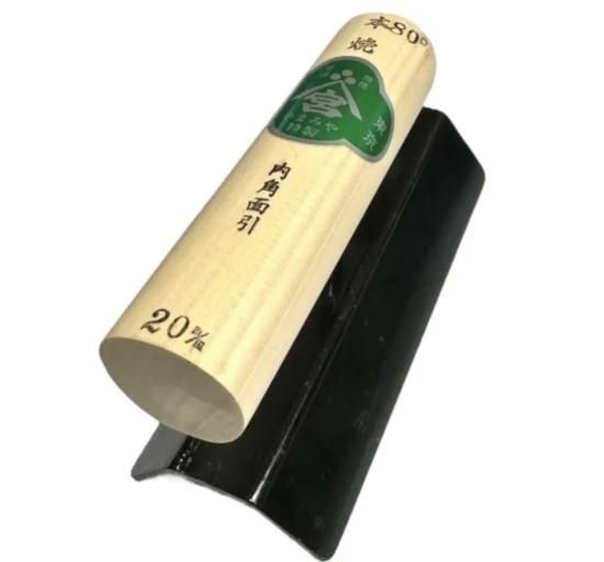 本焼角面引鏝 開き80°/巾20mm×150mm丈,左官道具・外構道具 本焼角面引鏝 開き80°/巾20mm×150mm丈,左官道具・外構道具