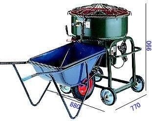 モルタルハウス　　michibeさま専用 鉄製モルタルミキサー2.0切/脚高タイプ｛代引き不可｝マゼラー,左官