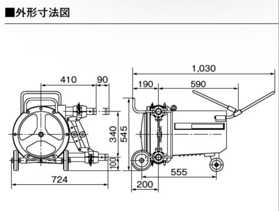スクイズポンプ(モルタルポンプ)MM302,左官道具・外構道具 スクイズポンプ(モルタルポンプ)MM302,左官道具・外構道具