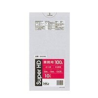 HHJ GH105 ポリ袋100L 半透明 0.025　【400枚入り】（10枚×40冊）