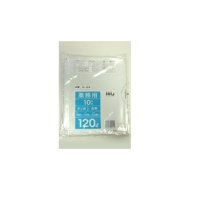 HHJ GL124 ポリ袋120L 透明 0.04　【250枚入り】（10枚×25冊）