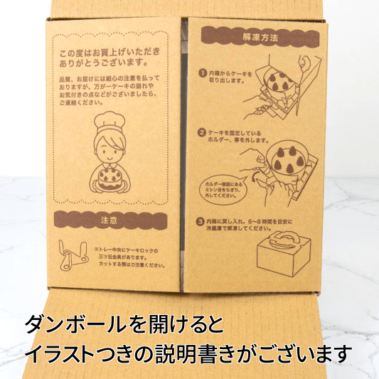 パッケージ中澤 冷凍ケーキ配送キット「デコ配セット」