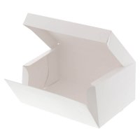 HEIKO サイドオープンケーキ箱 4号 白 ケーキ8個用　【200枚入り】（10枚×20）