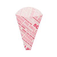 HEIKO クレープ三角袋 デリシャスタイム ピンク　【3000枚入り】（100枚×30）