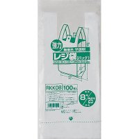 ジャパックス RKK08 レジ袋（無着色） 関東8号/関西25号　【80冊入り】（100枚×20冊×4箱）