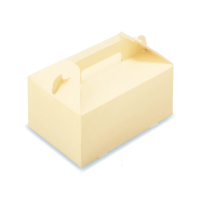 安い！手提げケーキ箱 カラーハンドボックス クリーム 3×4　【500枚入り】11,979円(税込)