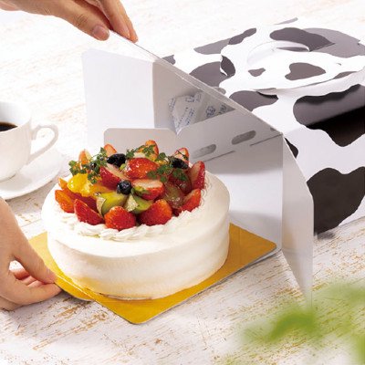 牛柄のお菓子箱・ケーキ箱・パッケージ モーモーシリーズ