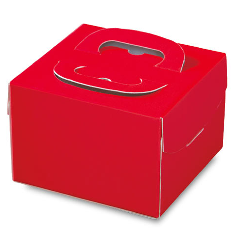 ホールケーキ箱 H130 PFB レッド 4.5号　【100枚入り】 11,550円(税込)