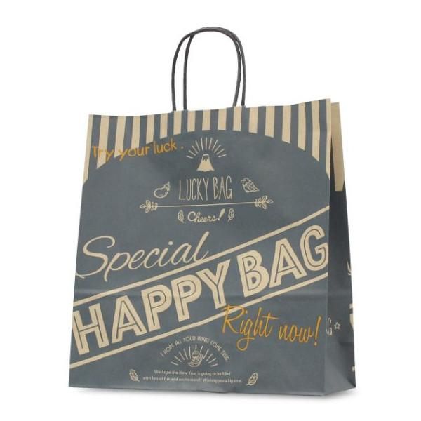 No.1614 T-6 福袋 自動紐手提袋 HAPPY BAG ネイビー　【200枚入り】 7,590円(税込)
