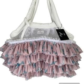K.graceフリルメッシュキャリーバッグ Sサイズ ペット用品