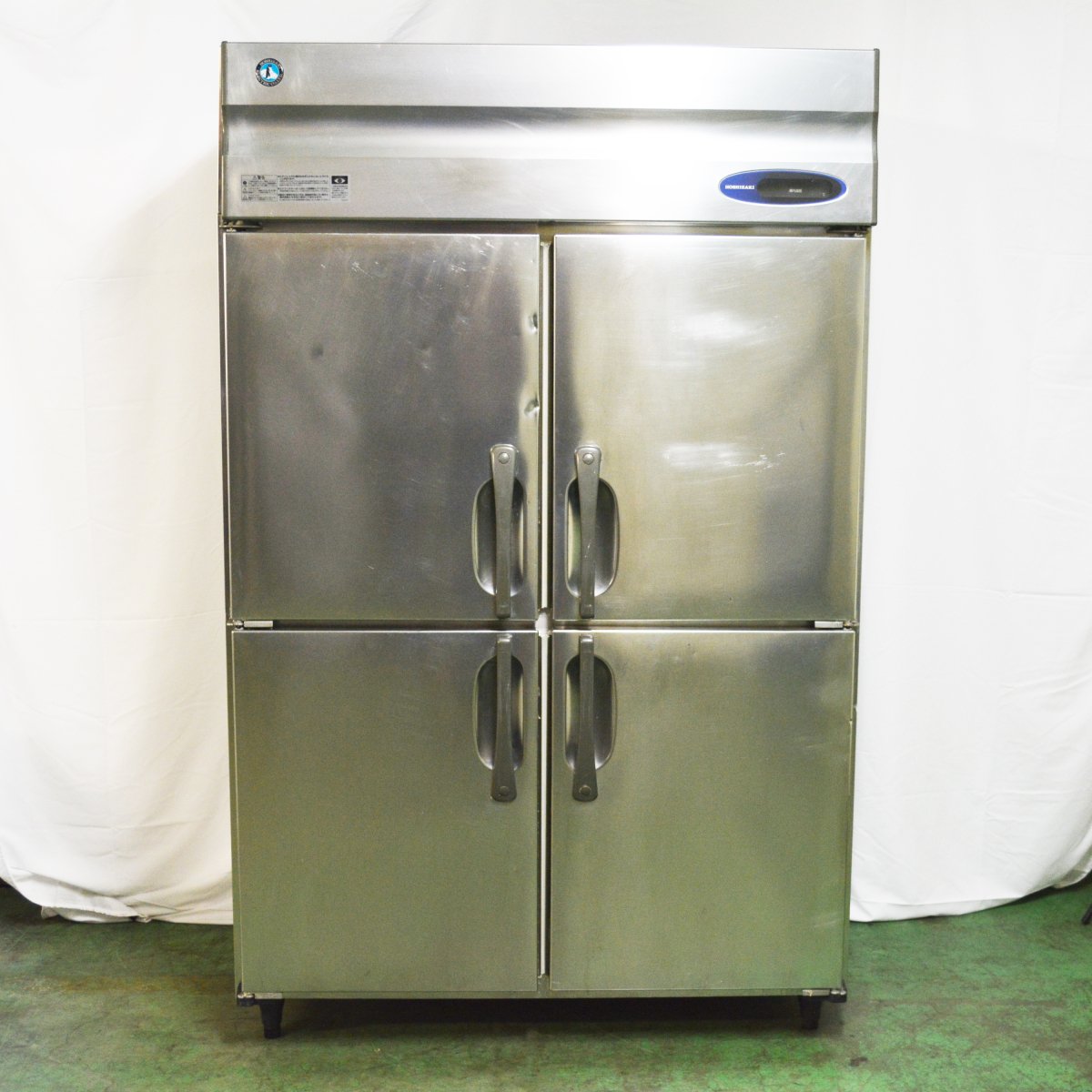 ホシザキ タテ型冷蔵庫 4ドア HR-120LZ-ML W1200×D800×H1890 中古★94021