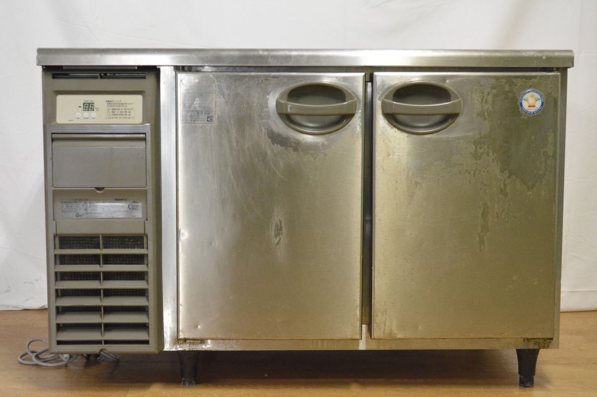 業務用 フクシマ 冷蔵コールドテーブル ヨコ型冷蔵庫 YRW-120RM2 W1200×D750×H800 中古★94111