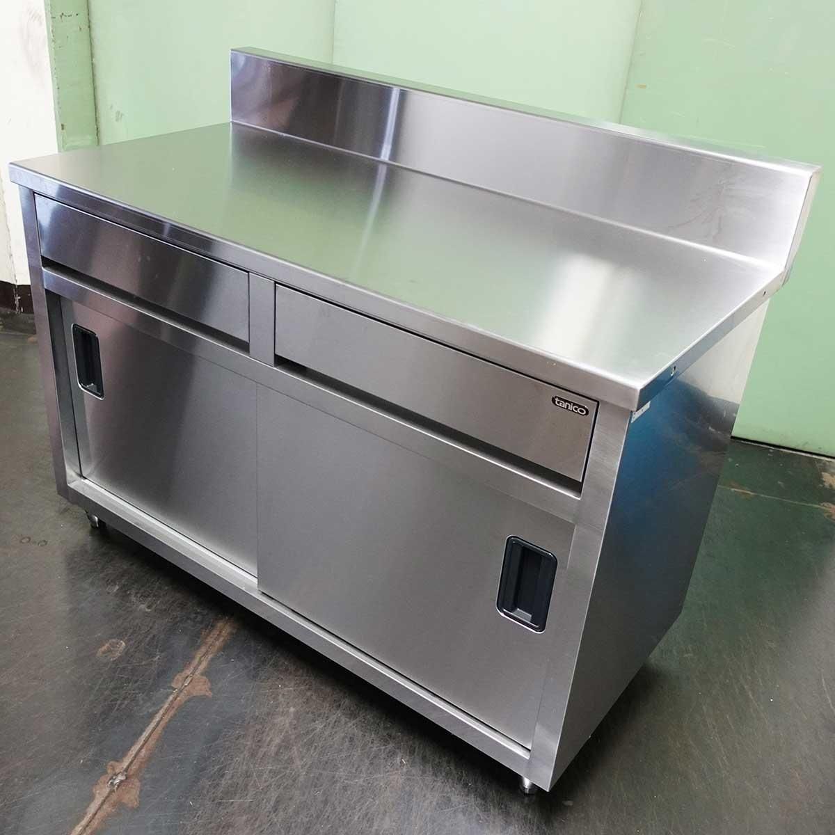 中古厨房 ステンレス 作業台 1300×580×850 業務用 /23J1916Z