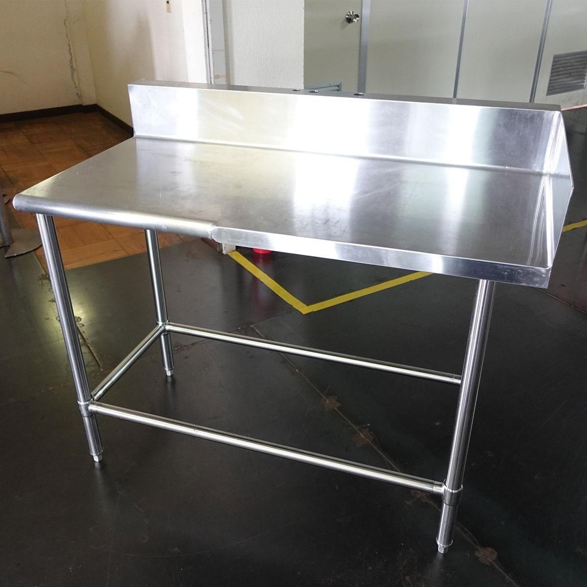 【中古】厨房用作業台小　スチール製　スキマ用　小型　店舗用品　業務用品　飲食店 中古】厨房用作業台小 スチール製 スキマ用 小型 店舗用品 業務