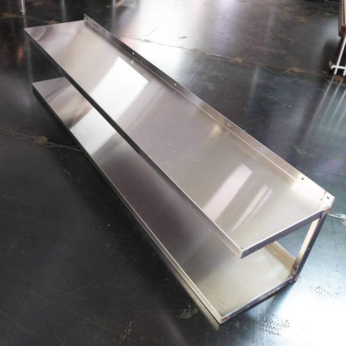 ステンレス 平棚 二段 W1480×D300×H330 業務用 厨房 中古★76658<img class='new_mark_img2' src='https://img.shop-pro.jp/img/new/icons1.gif' style='border:none;display:inline;margin:0px;padding:0px;width:auto;' />