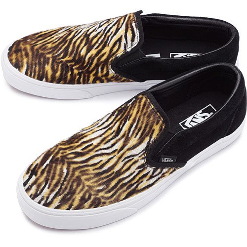 VANS VANS バンズ スニーカー SOFT SUEDE CLASSIC SLIP-ON BLACK TIGER