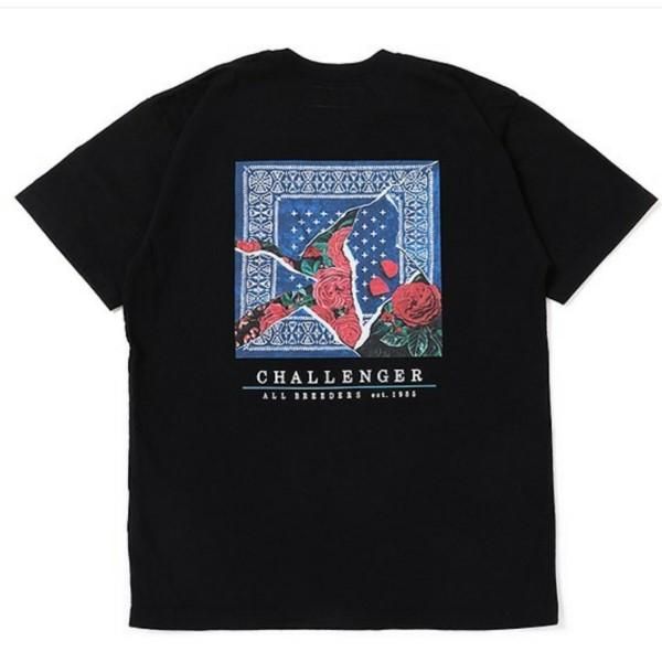 CHALLENGER ROSE BANDANA TEE （Black） - 東海地方 三重県津市