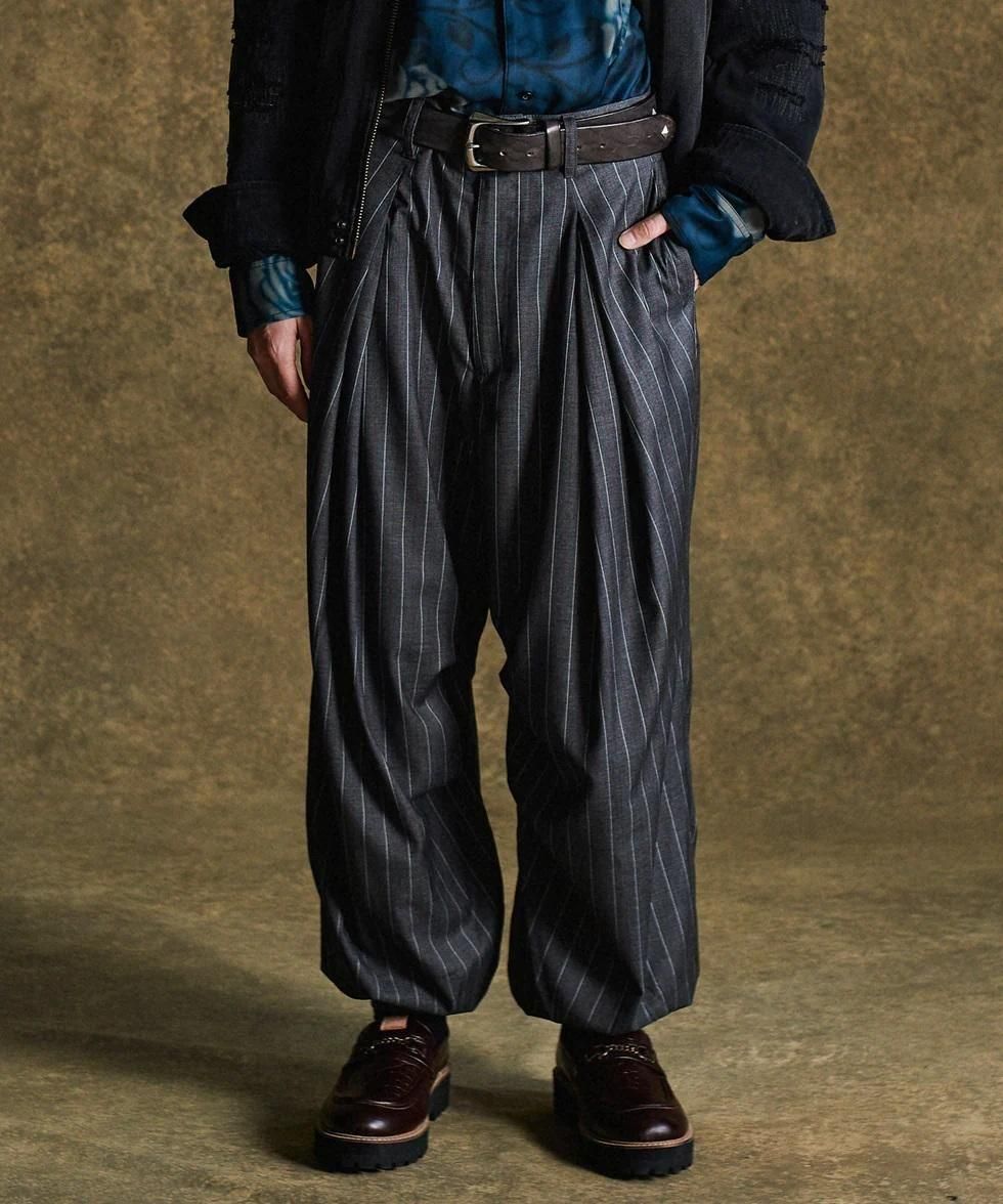 glamb Knee Tuck Pants グラム ニータックパンツ グレー glamb Knee Tuck Pants グラム ニータックパンツ グレー