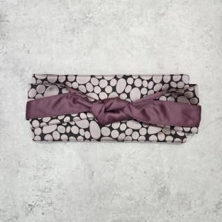 サッシュベルト帯 ドット×ボルドー