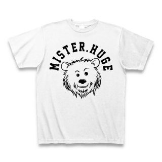 MR.HUGE COOL BEAR LOGO（クールベア）PRINTED Tシャツ　ホワイト×ブラック