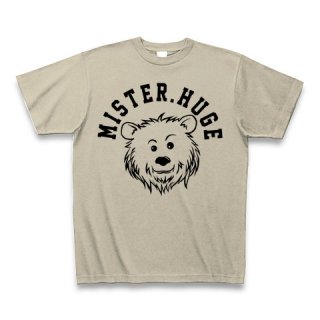 MR.HUGE COOL BEAR LOGO（クールベア）PRINTED Tシャツ　ベージュ×ブラック