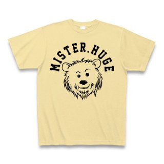 MR.HUGE COOL BEAR LOGO（クールベア）PRINTED Tシャツ　ナチュラル×ブラック