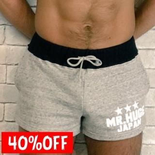 MR.HUGE BYCOLOR SWEAT  SHORT PANTS（バイカラー　スエット　ショートパンツ）グレー