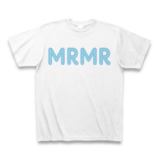 MR.HUGE POP STAR MRMR HOWLING （ポップ　スター　ＭＲＭＲ　ハウリング）PRINTED Tシャツ ホワイト×ブルー